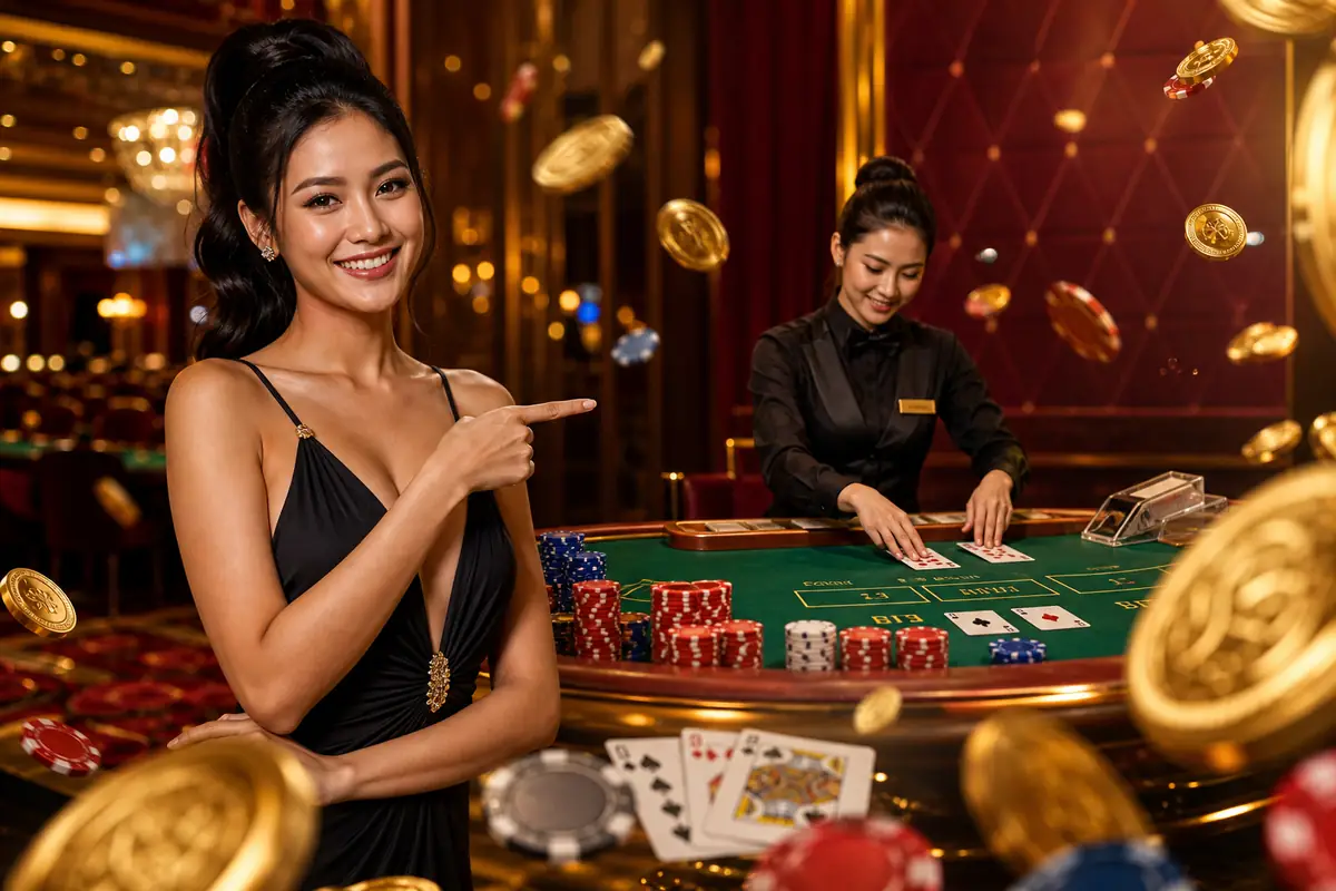 koboi89 Live Baccarat table with real dealer
